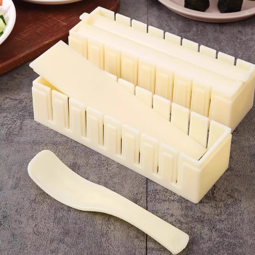 Sushi Making Kit - Plastic Sushi Maker Kit Anti-stick Round