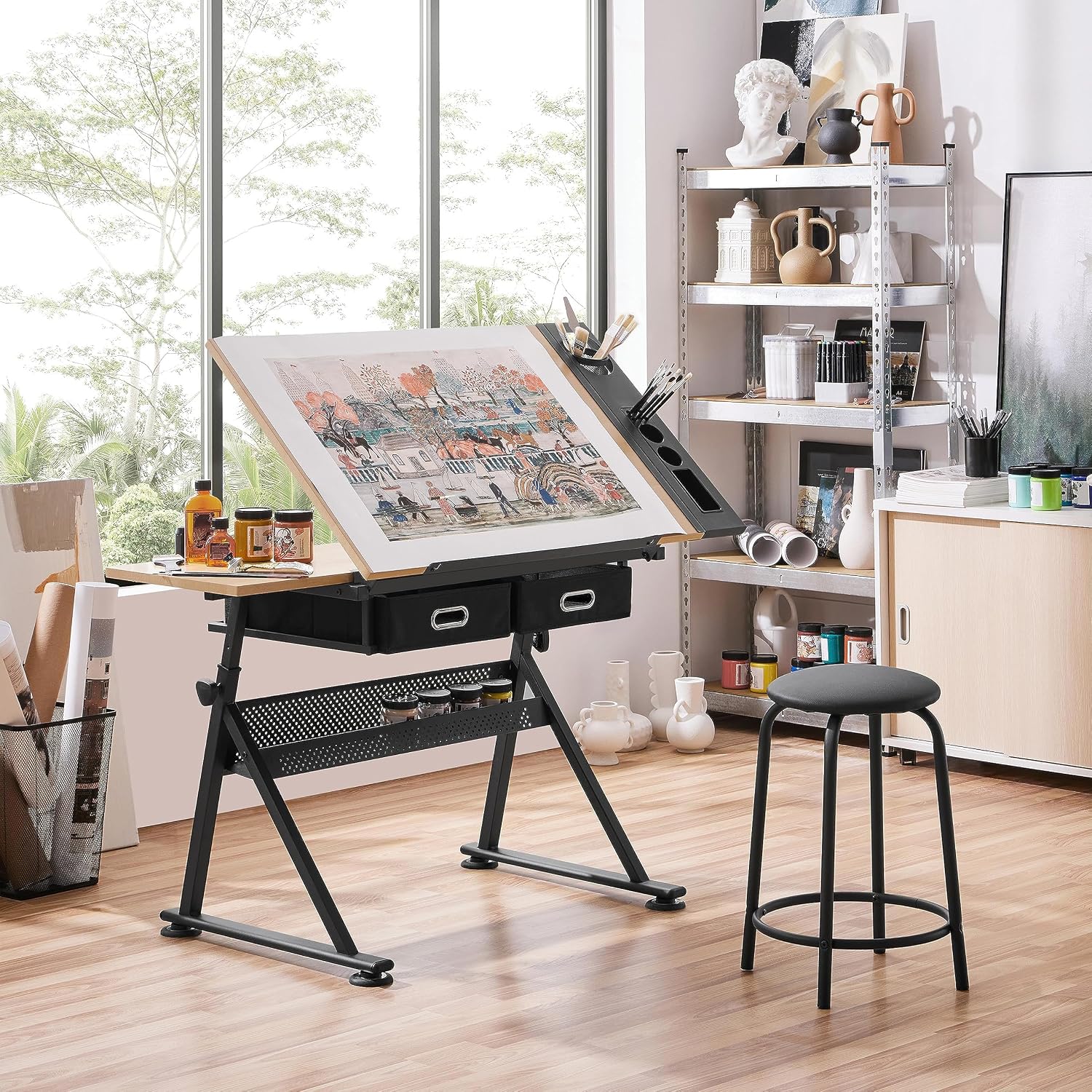 Adjustable Drafting Table Art  - đánh giá và giá Matcha