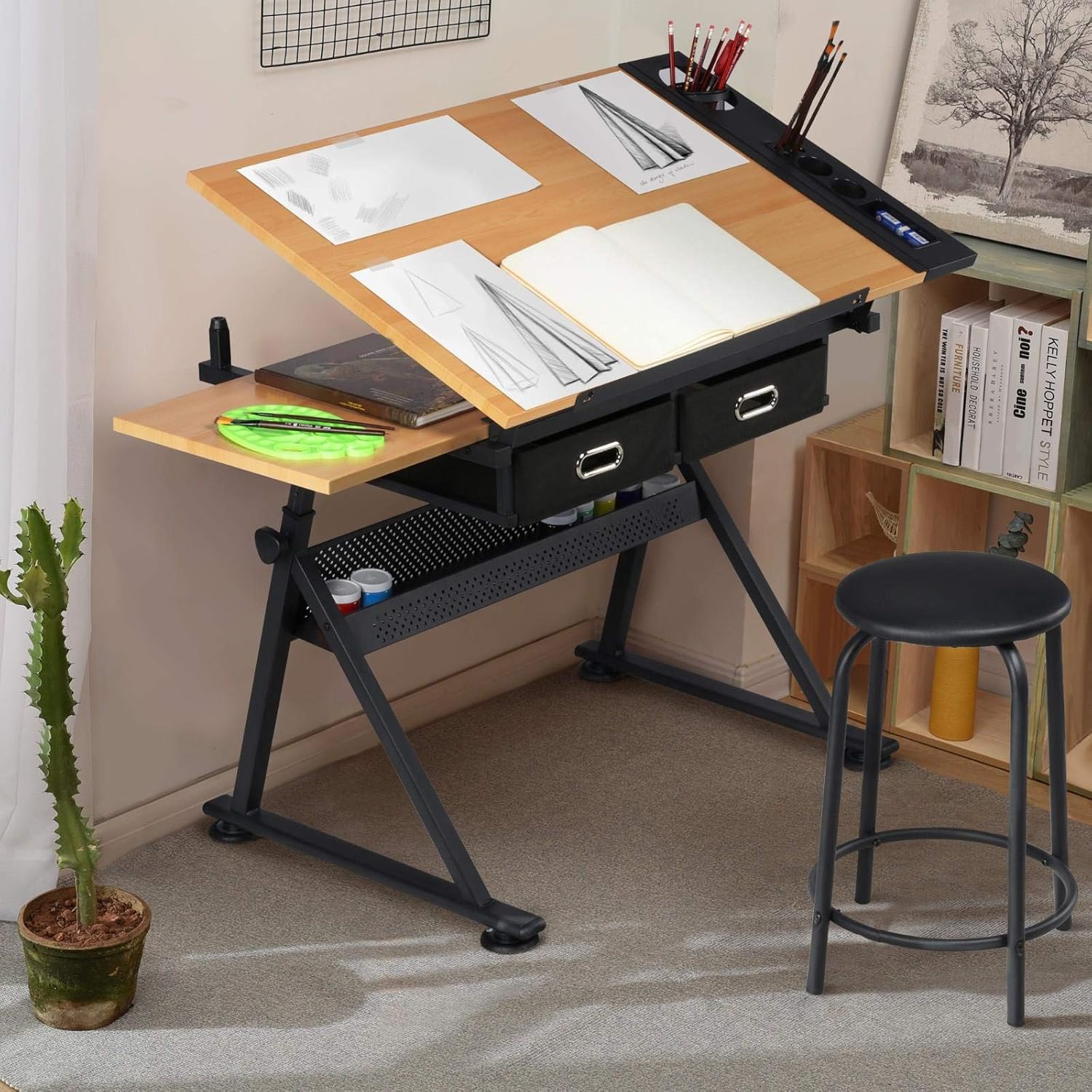 Adjustable Drafting Table Art  - đánh giá và giá Matcha