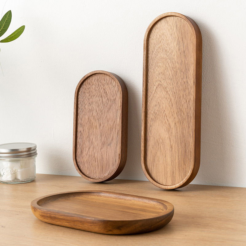 Tableware Solid Wood Food Tray - đánh giá và giá Japanese Snacks