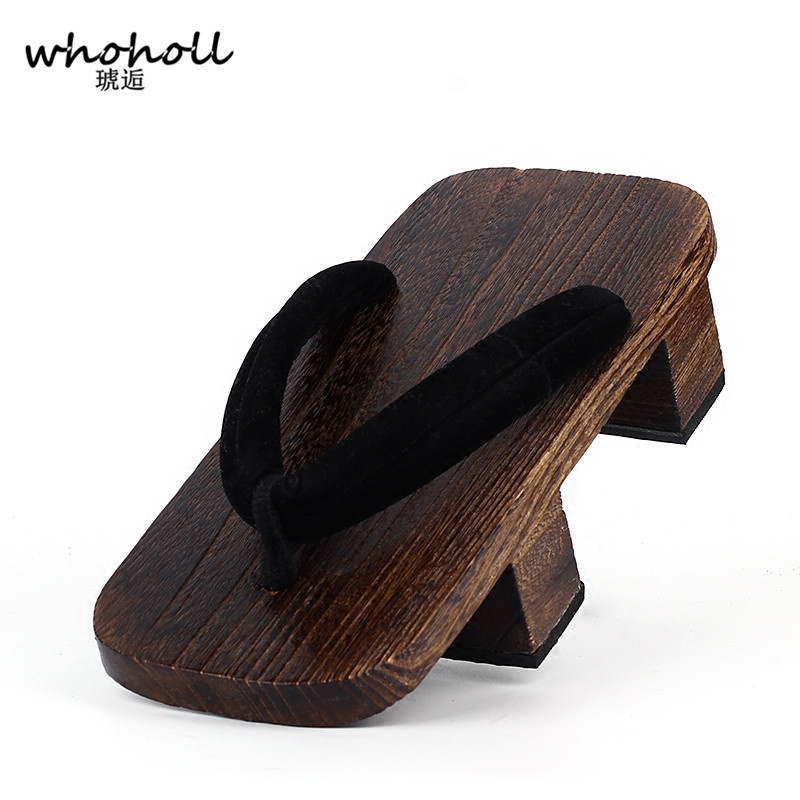 WHOHOLL Geta Hai Răng Giày San - đánh giá và giá Geta Wooden Sandal