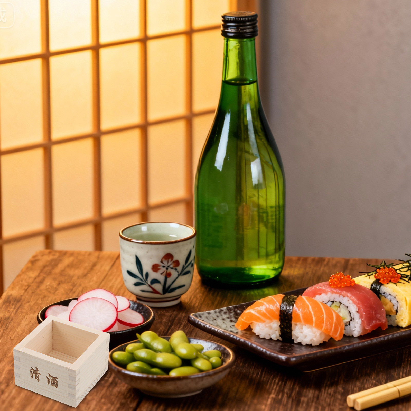 2Pcs Wooden Sake Masu Box Trad - đánh giá và giá Japanese Restaurant Lifestyle