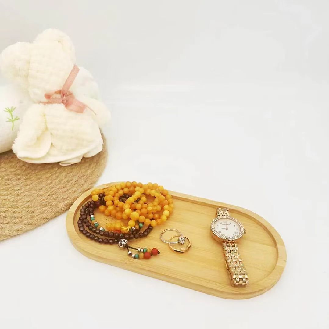 2Pcs/Wooden Tray Round Wooden  - đánh giá và giá Japanese Snacks